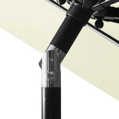 3-POZIOMOWY PARASOL NA ALUMINIOWYM SŁUPKU PIASKOWY 3M