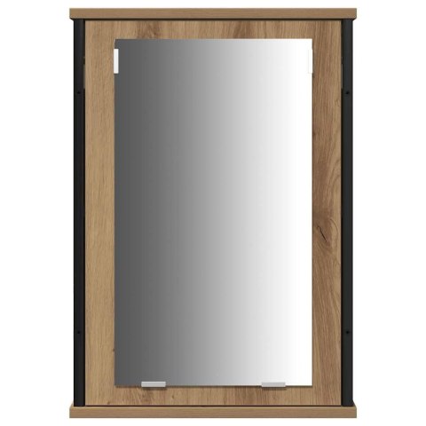 ZESTAW MEBLI ŁAZIENKOWYCH 4-CZĘŚCIOWY W KOLORZE DĘBU