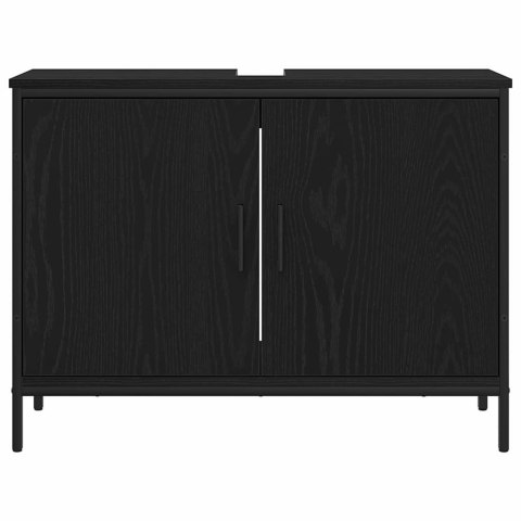 ZESTAW MEBLI ŁAZIENKOWYCH W CZARNYM DĘBIE