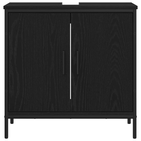 ZESTAW MEBLI ŁAZIENKOWYCH W CZARNYM DĘBIE