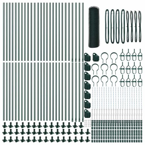 HEXAGON FENCE ZIELONY 0.6X100M STAL