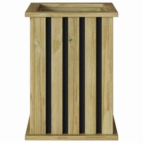 DONICA OGRODOWA Z WKŁADKĄ 33X33X45CM DREWNO IMPREGNOWANE SOSNOWE