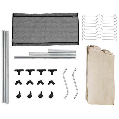 SORTOWNIK NA PRANIE Z 4 POJEMNIKAMI KREMOWY STALOWY