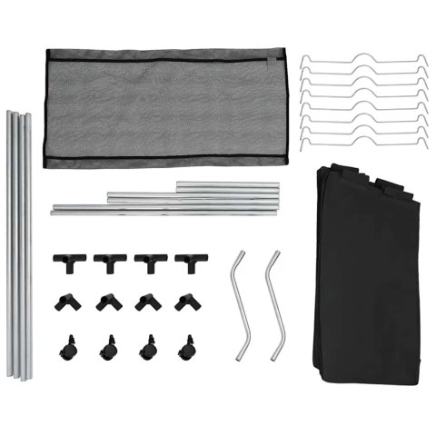 SORTOWNIK NA PRANIE Z 4 POJEMNIKAMI CZARNO-SZARY