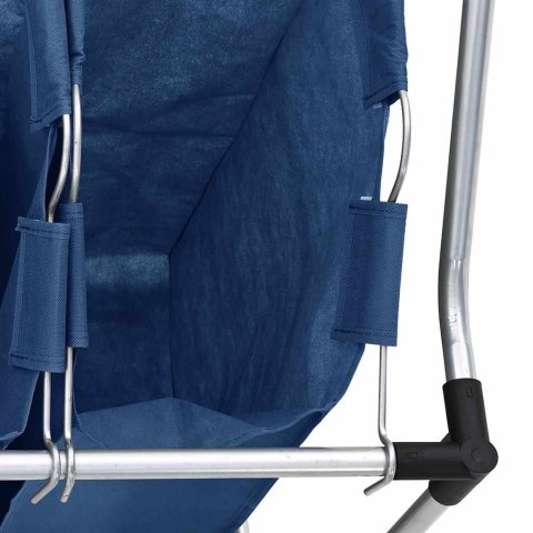 SORTOWNIK NA PRANIE Z 4 POJEMNIKAMI NIEBIESKI STALOWY