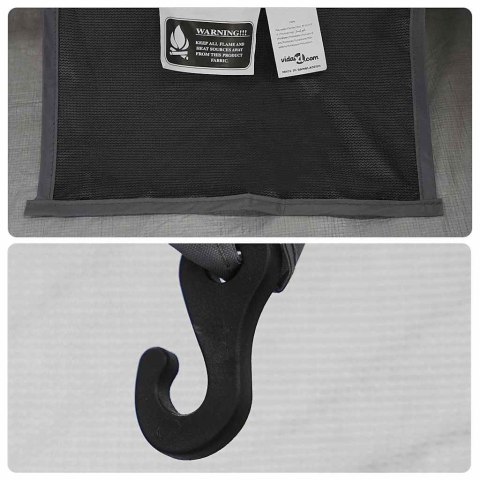 NAMIOT WEWNĘTRZNY CZARNY 206X188X175CM SIATKA