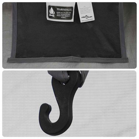 NAMIOT WEWNĘTRZNY CZARNY 208X140X175CM SIATKA