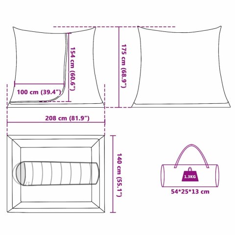 NAMIOT WEWNĘTRZNY CZARNY 208X140X175CM SIATKA