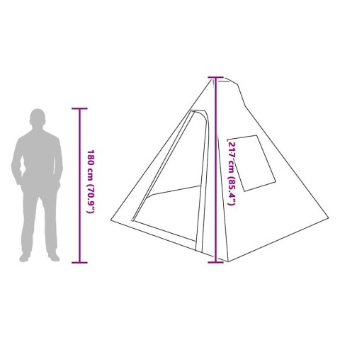 NAMIOT Z DACHEM INNY NIEBIESKI I CZARNY 383X338X217CM