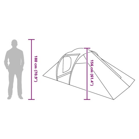 NAMIOT Z DACHEM INNY NIEBIESKI I CZARNY 510X240X156CM POLIESTER