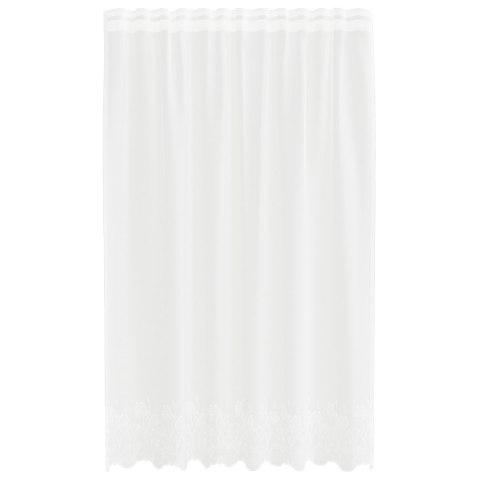 FIRANKA KORONKOWA Z ZASŁONAMI BIAŁY 150X 180CM POLIESTER