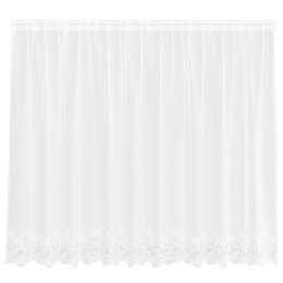 FIRANKA KORONKOWA Z ZASŁONAMI BIAŁY 300X 140CM POLIESTER