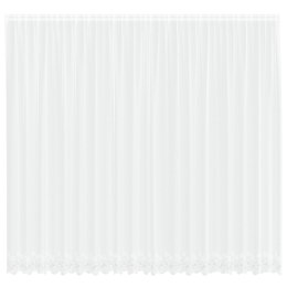 FIRANKA KORONKOWA Z ZASŁONAMI KWIATOWY BIAŁY 500X 260CM POLIESTER