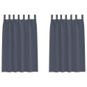 ZASŁONY ZACIEMNIAJĄCE 2 PCS ANTRACYTOWY 175X 140CM POLIESTER