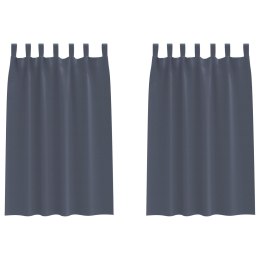 ZASŁONY ZACIEMNIAJĄCE 2 PCS ANTRACYTOWY 175X 140CM POLIESTER