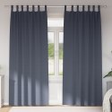 ZASŁONY ZACIEMNIAJĄCE 2 PCS ANTRACYTOWY 225X 140CM POLIESTER