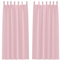 ZASŁONY ZACIEMNIAJĄCE 2 PCS BEBIS RÓŻOWY 225X 140CM POLIESTER