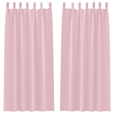 ZASŁONY ZACIEMNIAJĄCE 2 PCS BEBIS RÓŻOWY 225X 140CM POLIESTER