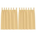 ZASŁONY ZACIEMNIAJĄCE 2 PCS BEŻOWY 140X 140CM POLIESTER