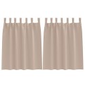 ZASŁONY ZACIEMNIAJĄCE 2 PCS CIEMNOSZARY 140X 140CM POLIESTER