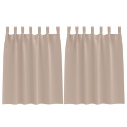 ZASŁONY ZACIEMNIAJĄCE 2 PCS CIEMNOSZARY 140X 140CM POLIESTER