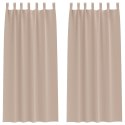 ZASŁONY ZACIEMNIAJĄCE 2 PCS CIEMNOSZARY 225X 140CM POLIESTER