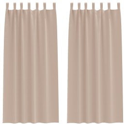 ZASŁONY ZACIEMNIAJĄCE 2 PCS CIEMNOSZARY 225X 140CM POLIESTER