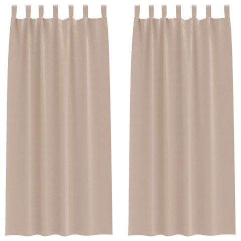 ZASŁONY ZACIEMNIAJĄCE 2 PCS CIEMNOSZARY 225X 140CM POLIESTER