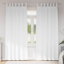 ZASŁONY ZACIEMNIAJĄCE 2 PCS CZYSTA BIEL 245X 140CM POLIESTER