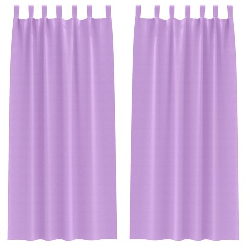 ZASŁONY ZACIEMNIAJĄCE 2 PCS FIOLETOWY 225X 140CM POLIESTER