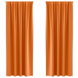 ZASŁONY ZACIEMNIAJĄCE 2 PCS JASNOPOMARAŃCZOWY 260X 140CM