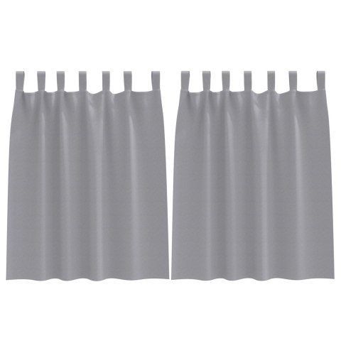 ZASŁONY ZACIEMNIAJĄCE 2 PCS JASNOSZARY 140X 140CM POLIESTER