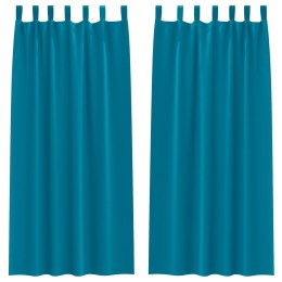 ZASŁONY ZACIEMNIAJĄCE 2 PCS TURKUSOWY 225X 140CM POLIESTER