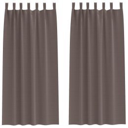 ZASŁONY ZACIEMNIAJĄCE 2 PCS CIEMNOBRĄZOWY 225X 140CM