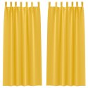 ZASŁONY ZACIEMNIAJĄCE 2 PCS MUSZTARDOWO ŻÓŁTY 225X 140CM
