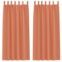 ZASŁONY ZACIEMNIAJĄCE 2 PCS TERAKOTA 225X140CM POLIESTER