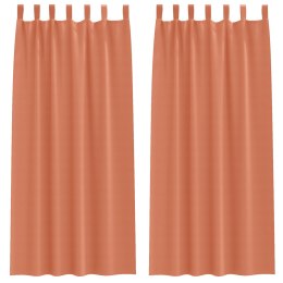 ZASŁONY ZACIEMNIAJĄCE 2 PCS TERAKOTA 245X140CM POLIESTER