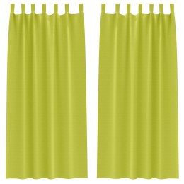 ZASŁONY ZACIEMNIAJĄCE 2 PCS ZIELONE JABŁUSZKO 225X 140CM