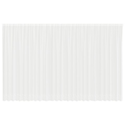 FIRANKA KORONKOWA Z ZASŁONAMI BIAŁY 750X 260CM POLIESTER