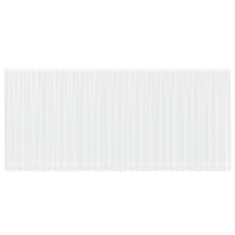 FIRANKA KORONKOWA Z ZASŁONAMI KWIATOWY BIAŁY 900X 220CM POLIESTER