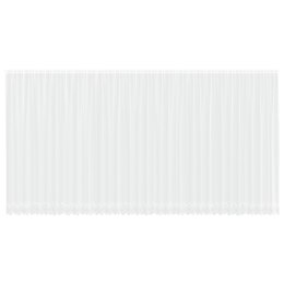 FIRANKA KORONKOWA Z ZASŁONAMI KWIATOWY BIAŁY 900X 300CM POLIESTER