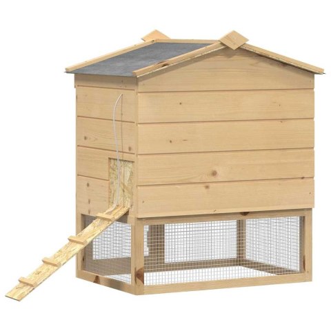 KURNIK BRĄZOWY 75X 59X 60CM LITE DREWNO SOSNOWE