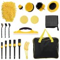 ZESTAW SZCZOTEK DO CZYSZCZENIA SAMOCHODU 19 SZT. 19 PCS