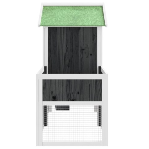 KLATKA DLA KRÓLIKÓW SZARA 170X63X113CM DREWNO SOSNOWE