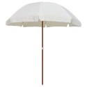 PARASOL OGRODOWY NA STALOWYM SŁUPKU 240CM PIASKOWY