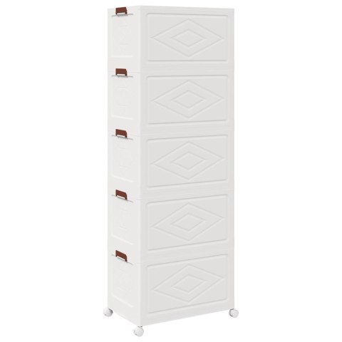 SKRZYNIA DO PRZECHOWYWANIA Z KÓŁKAMI 5-POZIOMOWA 75 L