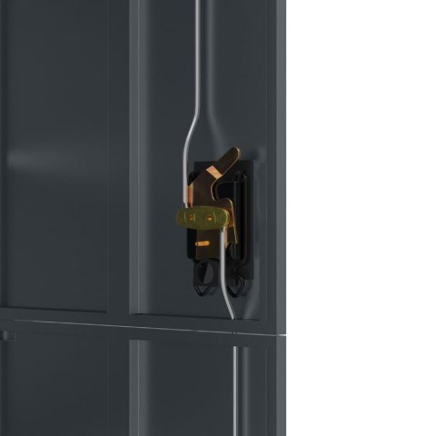 SZAFA NA DOKUMENTY ANTRACYTOWA 90X40X180CM STALOWA