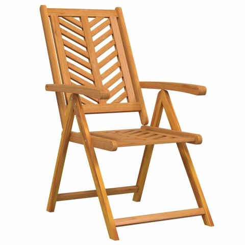 3-CZĘŚCIOWY ZESTAW DO JEDZENIA W OGRODZIE Z LITEGO DREWNA AKACJOWEGO