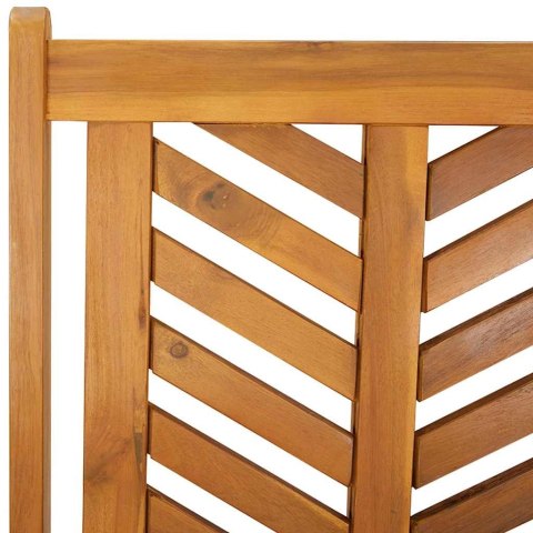 3-CZĘŚCIOWY ZESTAW DO JEDZENIA W OGRODZIE Z LITEGO DREWNA AKACJOWEGO