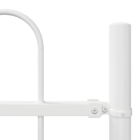 BIAŁE OGRODZENIE Z HOOOPEM NA GÓRZE 6,8X0,8M STALOWE